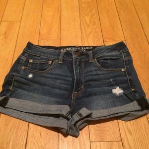 AE High-Rise Shortie Super-Super Stretch Denim